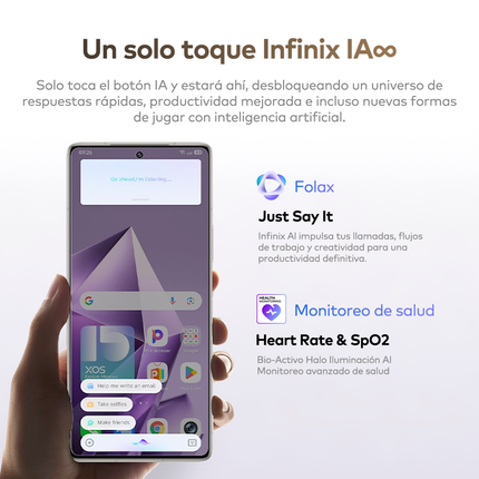 Infinix Note 50 Pro — Rendimiento Avanzado / Carga Rápida 90W / Pantalla AMOLED 144Hz